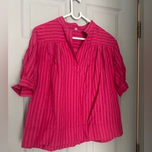 Women's Pink Striped Top